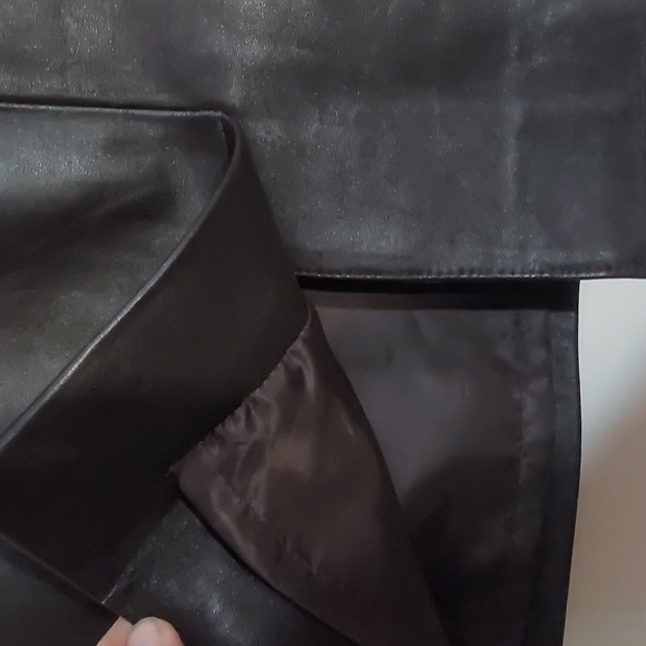 Jacyln Smith Brown Leather Skirt - Women's Size 12 - Picture 14 of 14